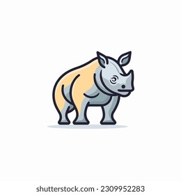 Animal art clip art icon. black outline. animal sticker. mascot style animal vector icon. white background isolated. vector illustration design. symbol animal icon. cartoon style.