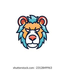 Animal art clip art icon. black outline. animal sticker. mascot style animal vector icon. white background isolated. vector illustration design. symbol animal icon. cartoon style.