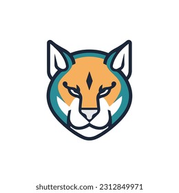 Animal art clip art icon. black outline. animal sticker. mascot style animal vector icon. white background isolated. vector illustration design. symbol animal icon. cartoon style.