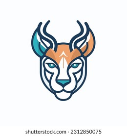 Animal art clip art icon. black outline. animal sticker. mascot style animal vector icon. white background isolated. vector illustration design. symbol animal icon. cartoon style.