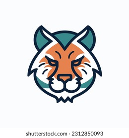 Animal art clip art icon. black outline. animal sticker. mascot style animal vector icon. white background isolated. vector illustration design. symbol animal icon. cartoon style.