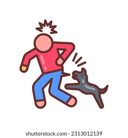 Animal Attack icon in vector. Illustration