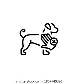 Animal Avoid icon in vector. Logotype