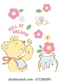 Animal baby T-shirt vector for print design