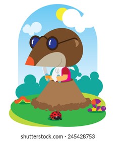Animal baby.Mole