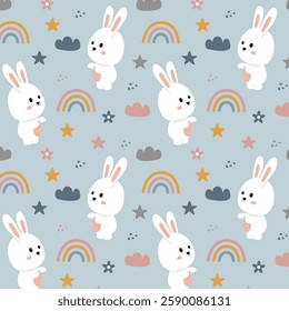 animal, background, bunny pattern, cartoon, cute, easter background, easter clipart, bunny, 