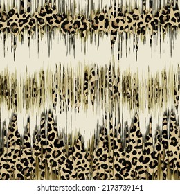 animal background with leopard skin pattern and abstract brown texture