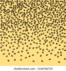 Animal background with leopard spots. Imitation of a leopard skin.