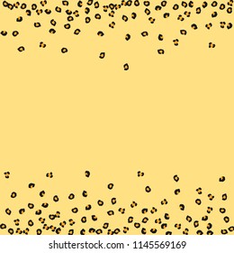 Animal background with leopard spots. Imitation of a leopard skin.