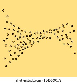 Animal background with leopard spots. Imitation of a leopard skin.