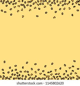 Animal background with leopard spots. Imitation of a leopard skin.