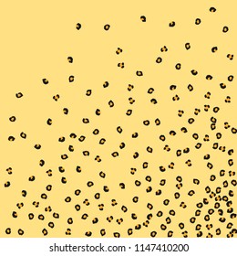 Animal background with leopard spots. Imitation of a leopard skin.