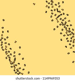 Animal background with leopard spots. Imitation of a leopard skin.