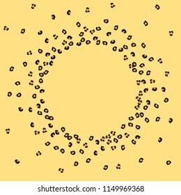 Animal background with leopard spots. Imitation of a leopard skin.