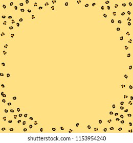 Animal background with leopard spots. Imitation of a leopard skin.