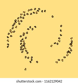 Animal background with leopard spots. Imitation of a leopard skin.