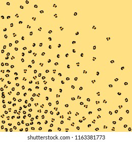 Animal background with leopard spots. Imitation of a leopard skin.