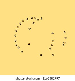 Animal background with leopard spots. Imitation of a leopard skin.