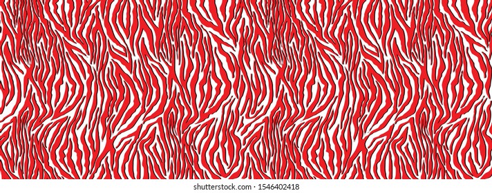 Animal background pattern - red tiger skin texture. Background texture of red tiger skin. Sexy and femine red organic pattern. Use this texture for your unique design
