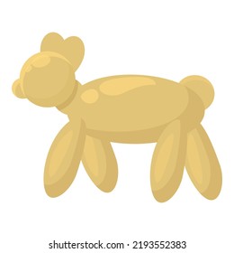 Animal balloon icon cartoon vector. Air toy. Shape art