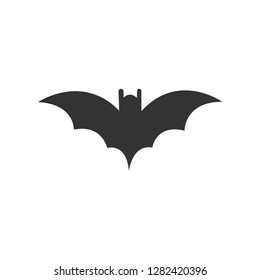 Animal bat flat icon vector.