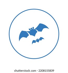 Animal bat halloween horror icon | Circle version icon |