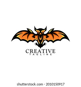 Animal bat logo design vector template
