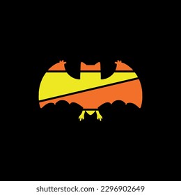 Animal bat modern geometric creative logo