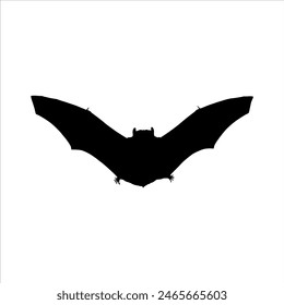 Animal bat silhouette isolated on white background. Bat icon vector illustration design.