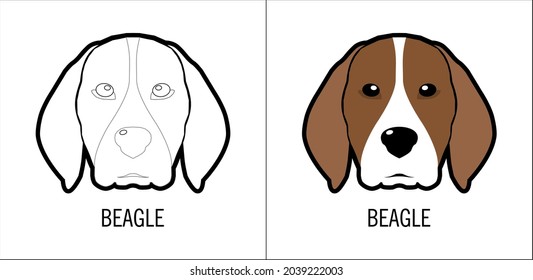 vector de arte de contorno de remolinos animales con editable