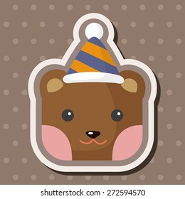 animal bear cartoon theme elements