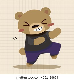 animal bear cartoon theme elements