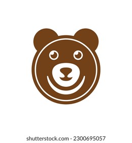 Creative-Logo des Tierbärenkopfes