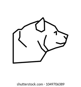 animal bear icon vector template