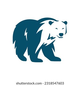 Vorlage für Vektordesign-Muster des Tierbären-Logos