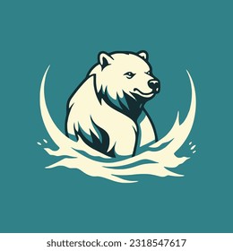 Animal Bear Logo Illustration Vector Design Template
