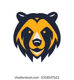 Vorlage für Vektordesign-Muster des Tierbären-Logos