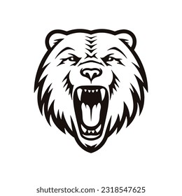 Vorlage für Vektordesign-Muster des Tierbären-Logos