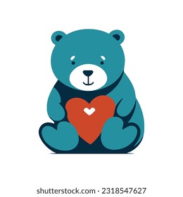 Animal Bear Logo Illustration Vector Design Template