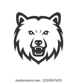 Plantilla de diseño de vectores para el logotipo de oso animal