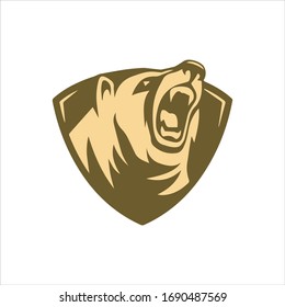 Animal Bear Logo Vector Design Template