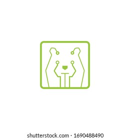 Muster für die Vektorillustration von Tierbären-Logos