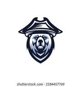 Animal Bear Pirates Logo Design