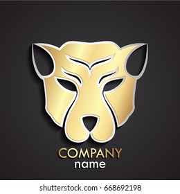 animal beast head metal logo