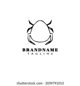 animal bedbug cartoon logo icon design template modern isolated vector illustration