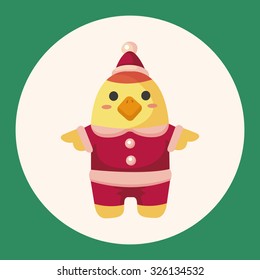 animal bird cartoon christmas style theme elements