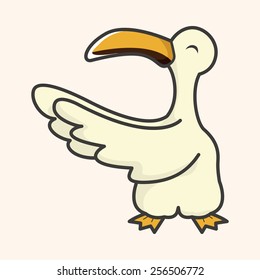 animal bird cartoon theme elements