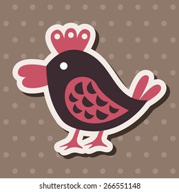 Animal bird flat icon elements, eps10