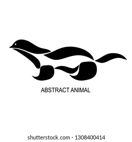 Animal bird rodent logo icon sign symbol emblem Abstract modern design creative natural children's style Fashion print for clothes apparel greeting invitation card picture banner poster flyer cover