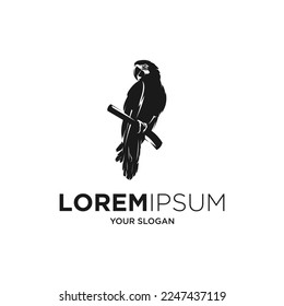 animal bird silhouette logo vector